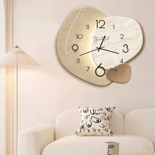 Stilvolle skandinavische Wanduhr mit geräuscharmem Uhrwerk – Pelanva – Ansicht 1