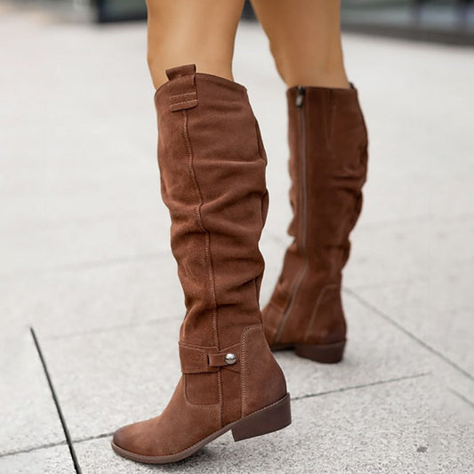Warme Wildlederstiefel - Gemütliche Winterschuhe – Stiefel