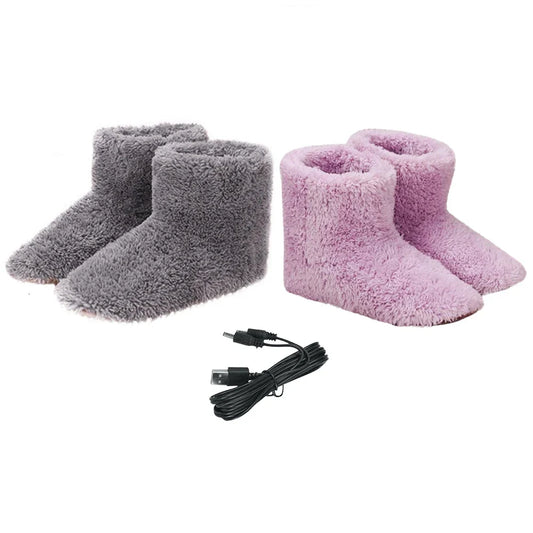 WarmStep USB| Beheizbare Hausschuhe für Damen & Herren| Wiederaufladbare Fußwärmer| Waschbar & Energiesparend| Perfekt für ka