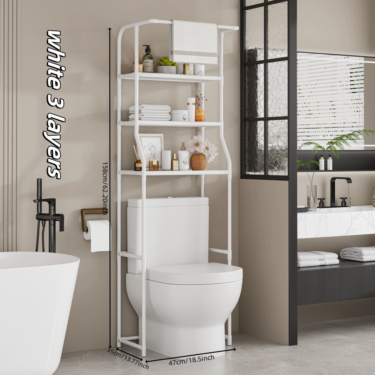 WC Regal über Toilette – Pelanva – Ansicht 2