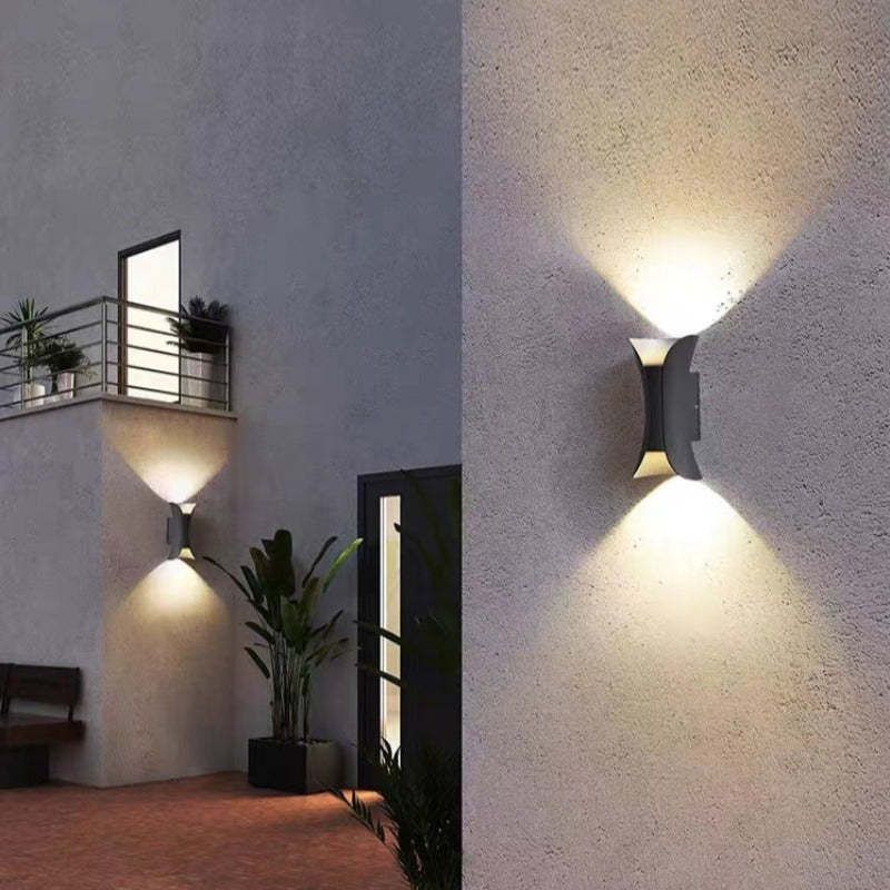 wetterfeste led aluminium wandleuchte fuer – Pelanva – Ansicht 2