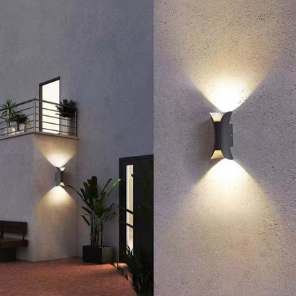 wetterfeste led aluminium wandleuchte fuer – Pelanva – Ansicht 2