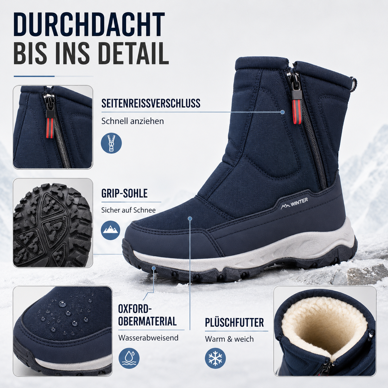 Winterstiefel Damen – Pelanva – Ansicht 3