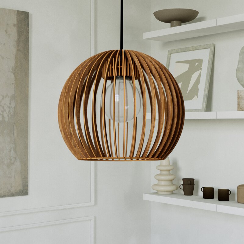 Pendelleuchte BOLA aus Holz – Bild 25 von 50