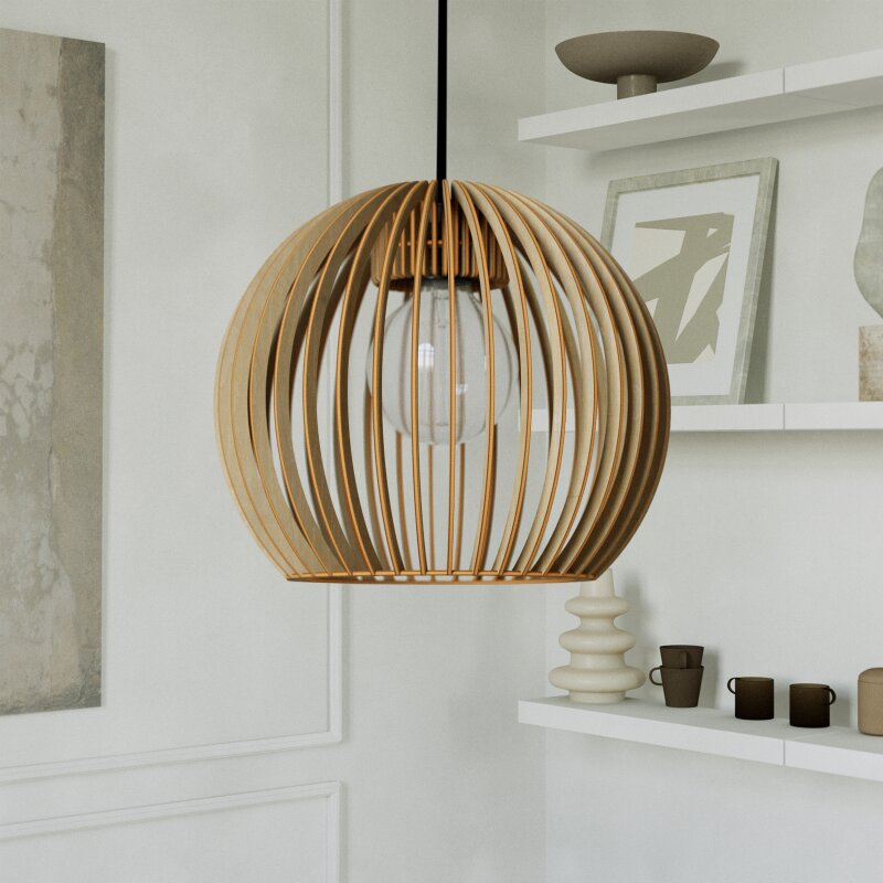Pendelleuchte BOLA aus Holz – Bild 4 von 50