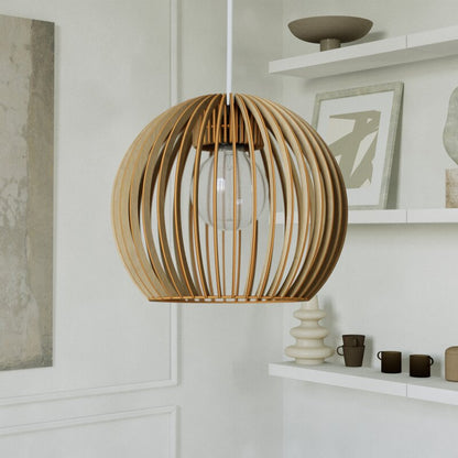 Pendelleuchte BOLA aus Holz – Bild 10 von 50