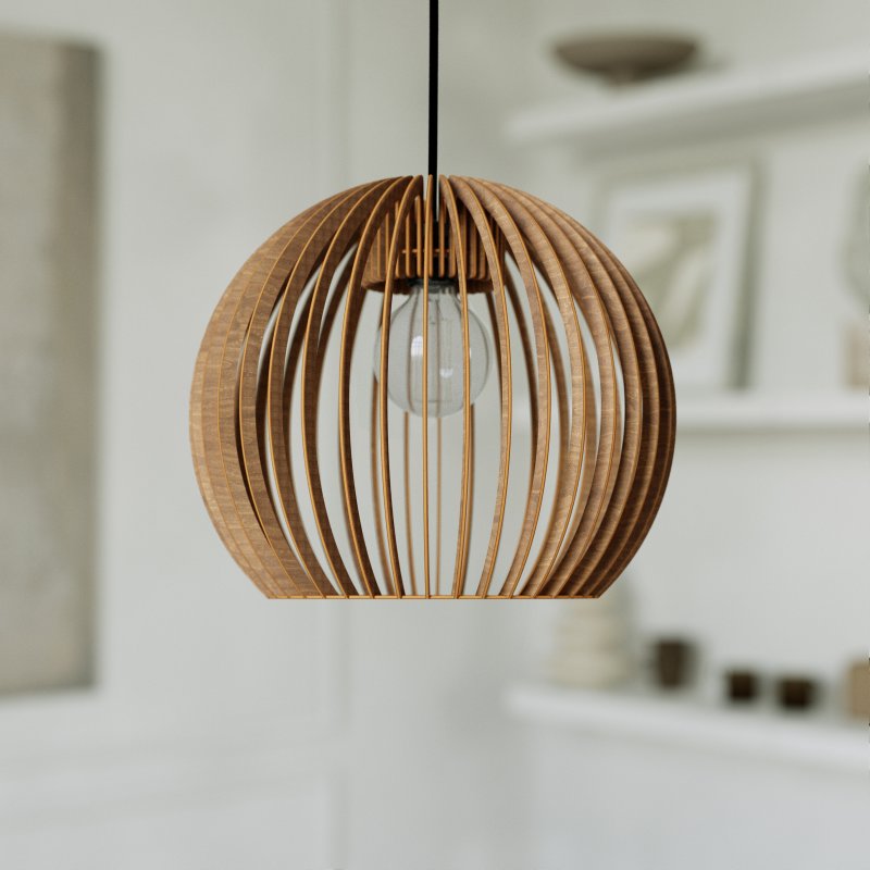 Pendelleuchte BOLA aus Holz – Bild 43 von 50
