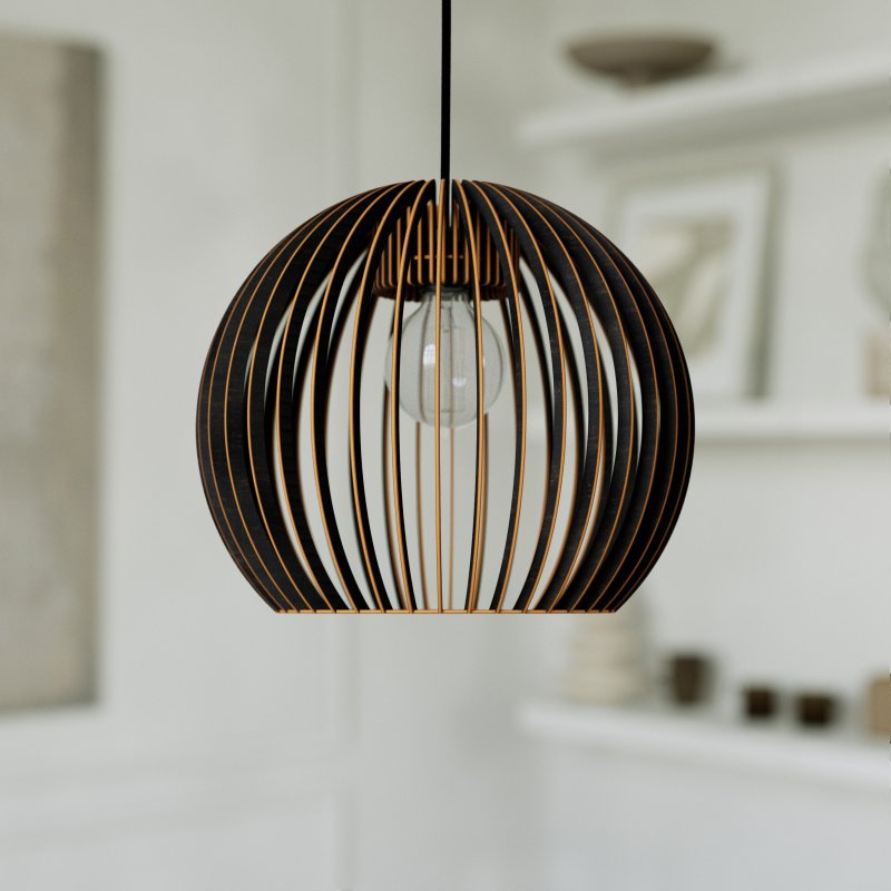 Pendelleuchte BOLA aus Holz – Bild 31 von 50