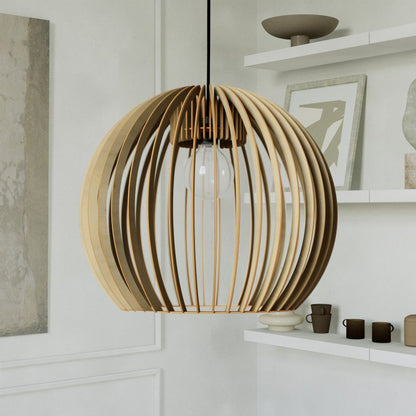 Pendelleuchte BOLA aus Holz – Bild 48 von 50