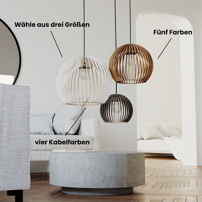 Pendelleuchte BOLA aus Holz – Bild 9 von 50