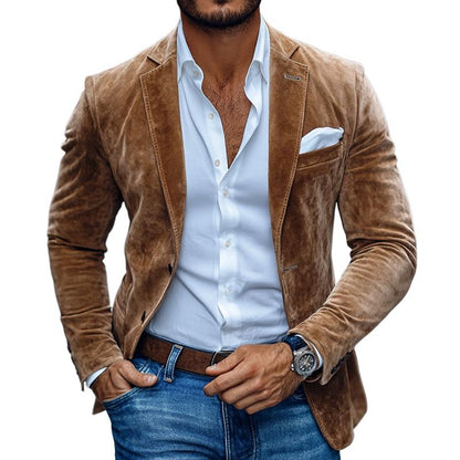 Gunnar | Herren Maßgeschneiderte Smart-Casual Jacke aus Wildleder – Jacke & Mantel