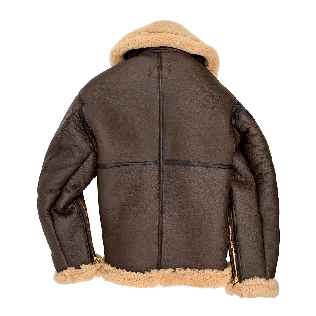 Fliegerjacke aus Lammfell mit Schafwollfutter – Bild 2 von 6