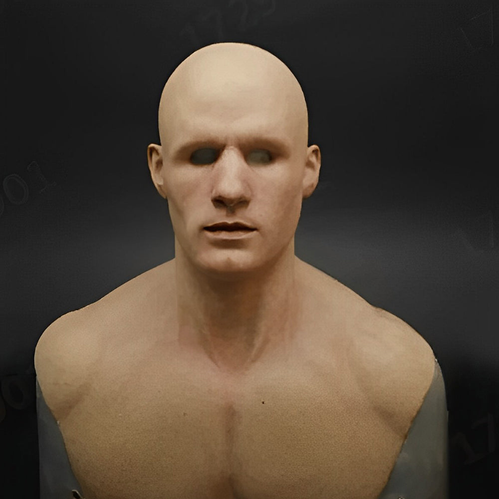 Realistische Gesichtsmaske - Nahaufnahme
