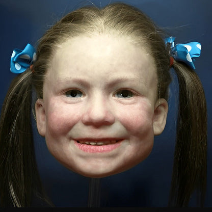 Realistische Gesichtsmaske - Rückansicht