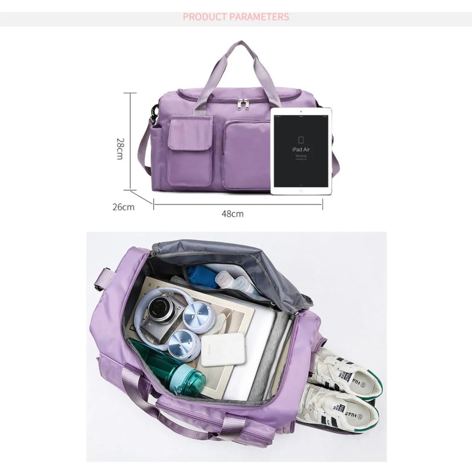 Reisetasche Sport-Duffle – Mehrere Fächer mit Schuhfach 15