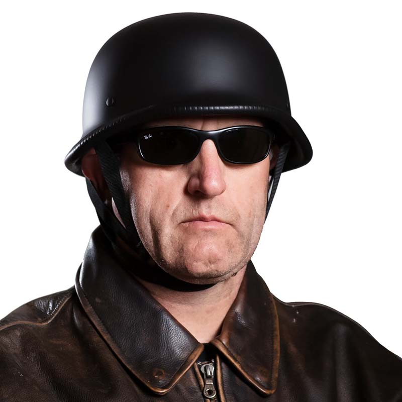 Outlaw Motorrad Halbschalenhelm – Vintage Stil & Sicherheit – Bild 3 von 11