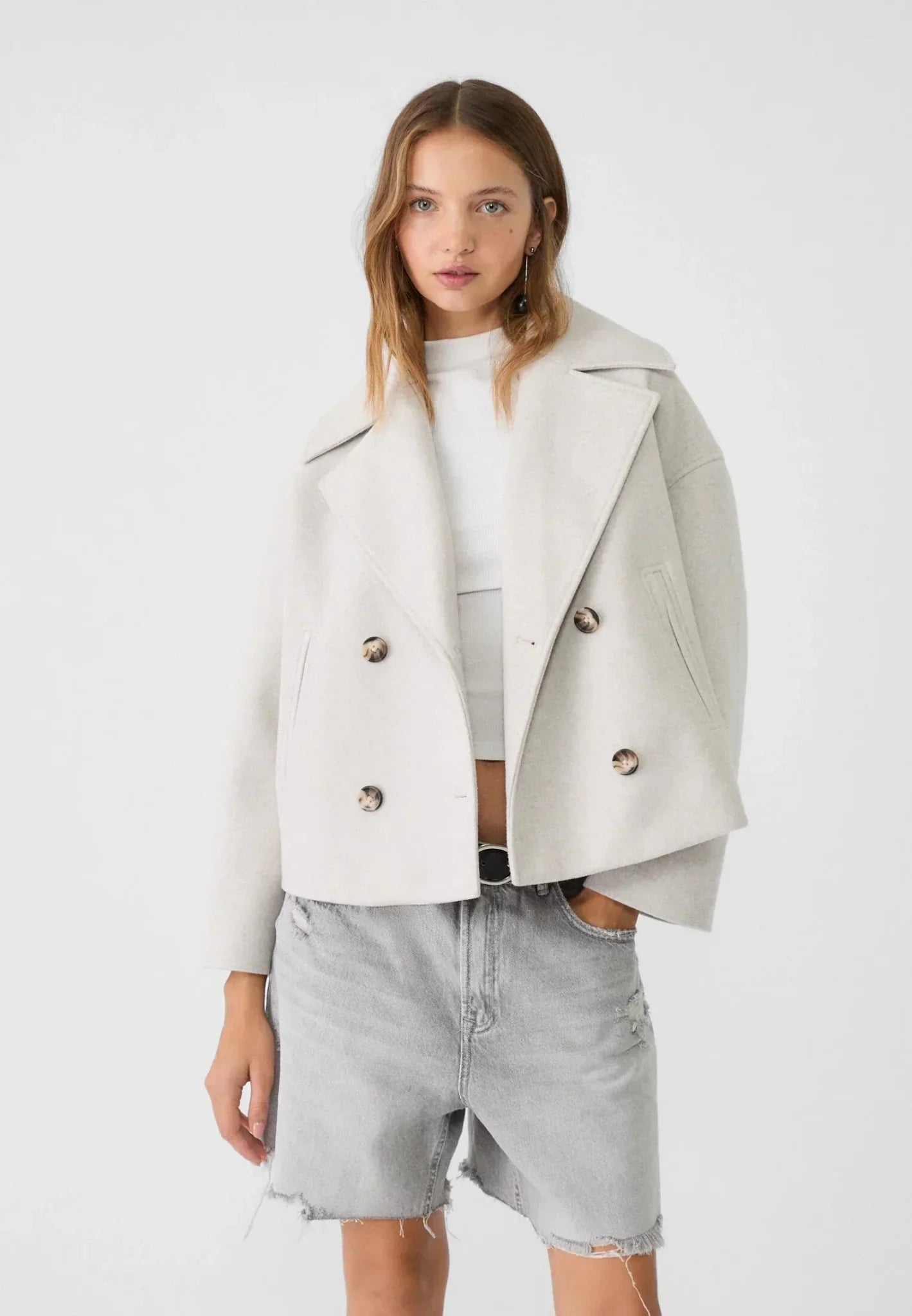 Damen Jacke mit Kurzschnitt & Doppelreiher – Bild 15 von 20