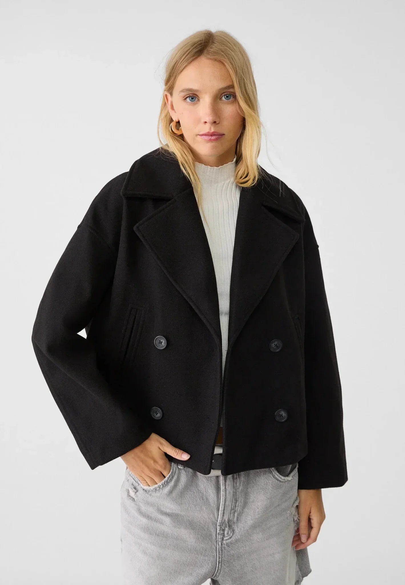 Damen Jacke mit Kurzschnitt & Doppelreiher – Bild 16 von 20