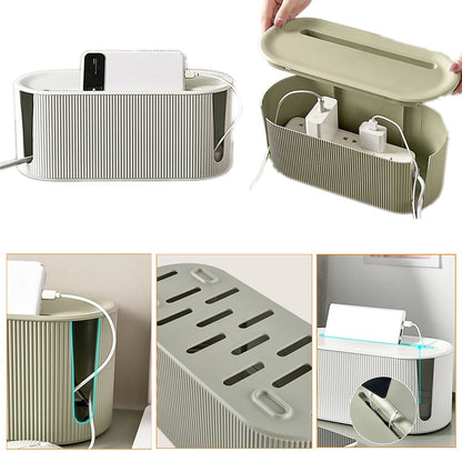 Strum – Stilvolle Kabelorganizer-Box aus langlebigem Kunststoff