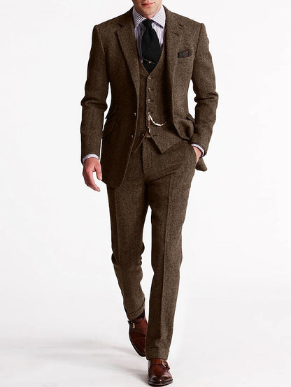 Herren Tweed Smoking Anzug – Bild 5 von 8