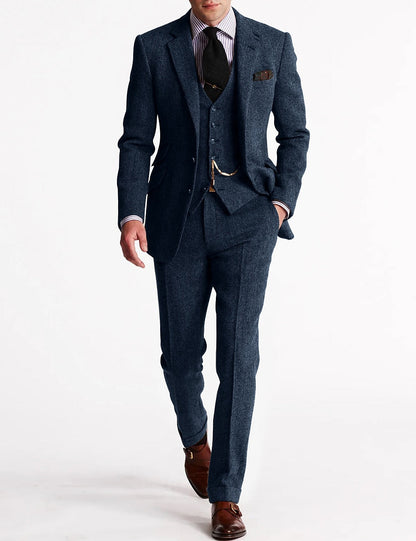 Herren Tweed Smoking Anzug – Bild 8 von 8