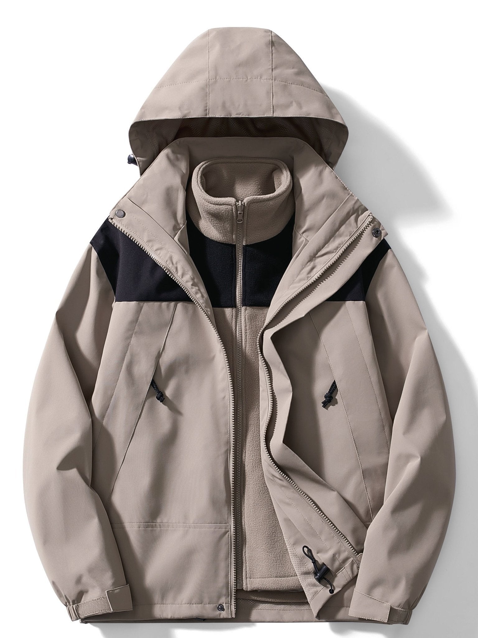 3-in-1 Fleece-Winterjacke mit Kapuze für Damen – Bild 13 von 15