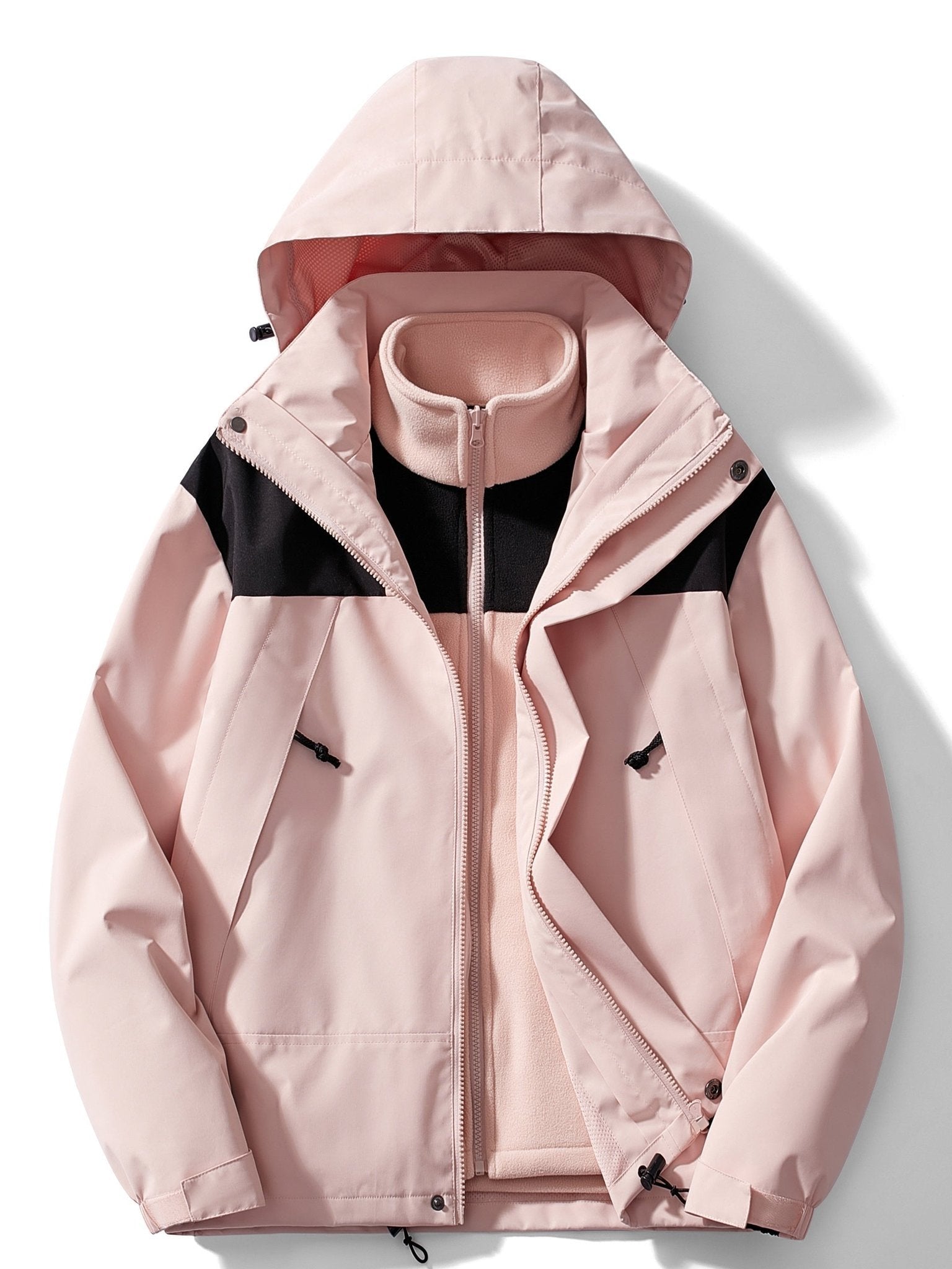 3-in-1 Fleece-Winterjacke mit Kapuze für Damen – Bild 15 von 15