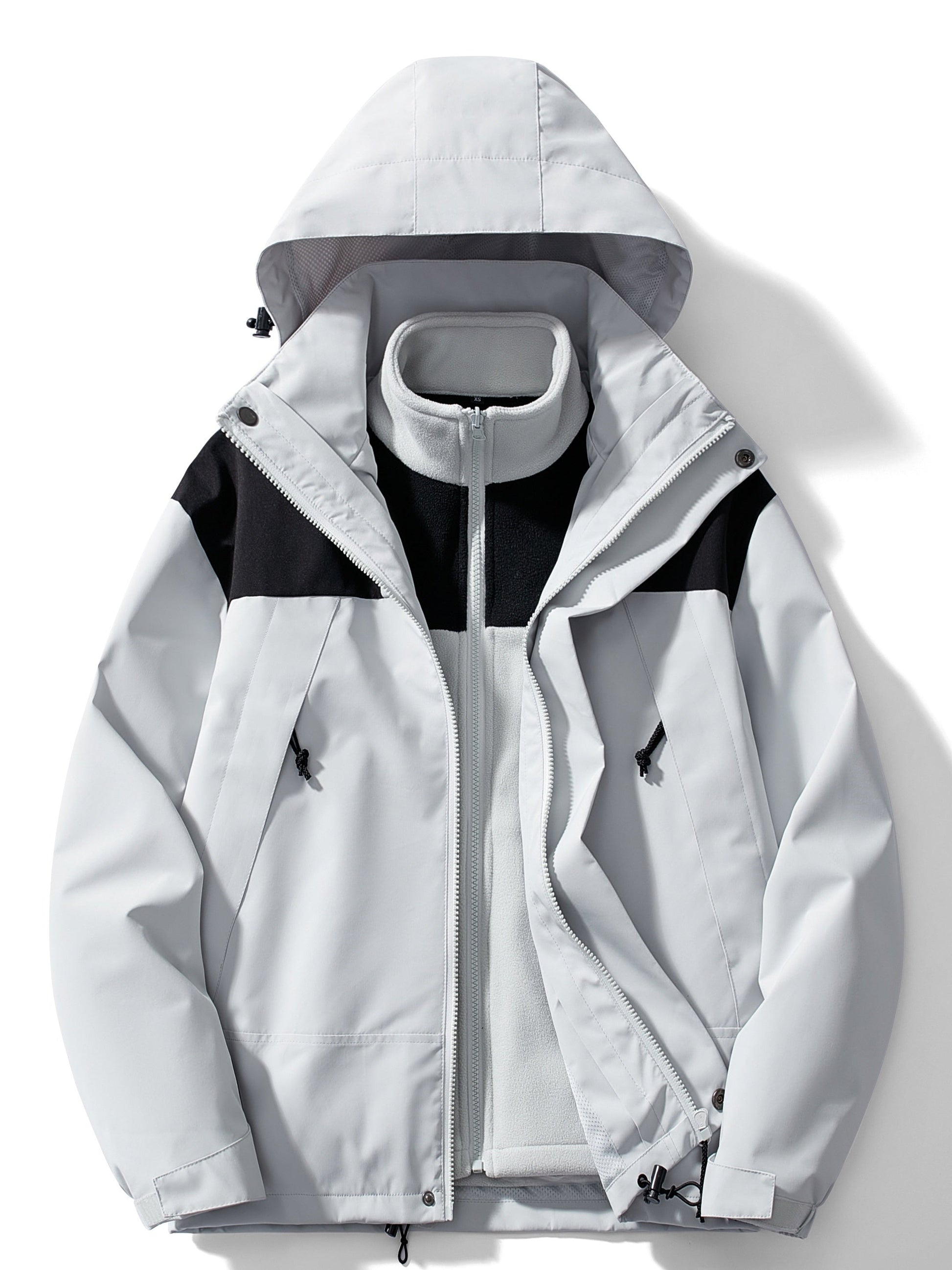 3-in-1 Fleece-Winterjacke mit Kapuze für Damen – Bild 12 von 15