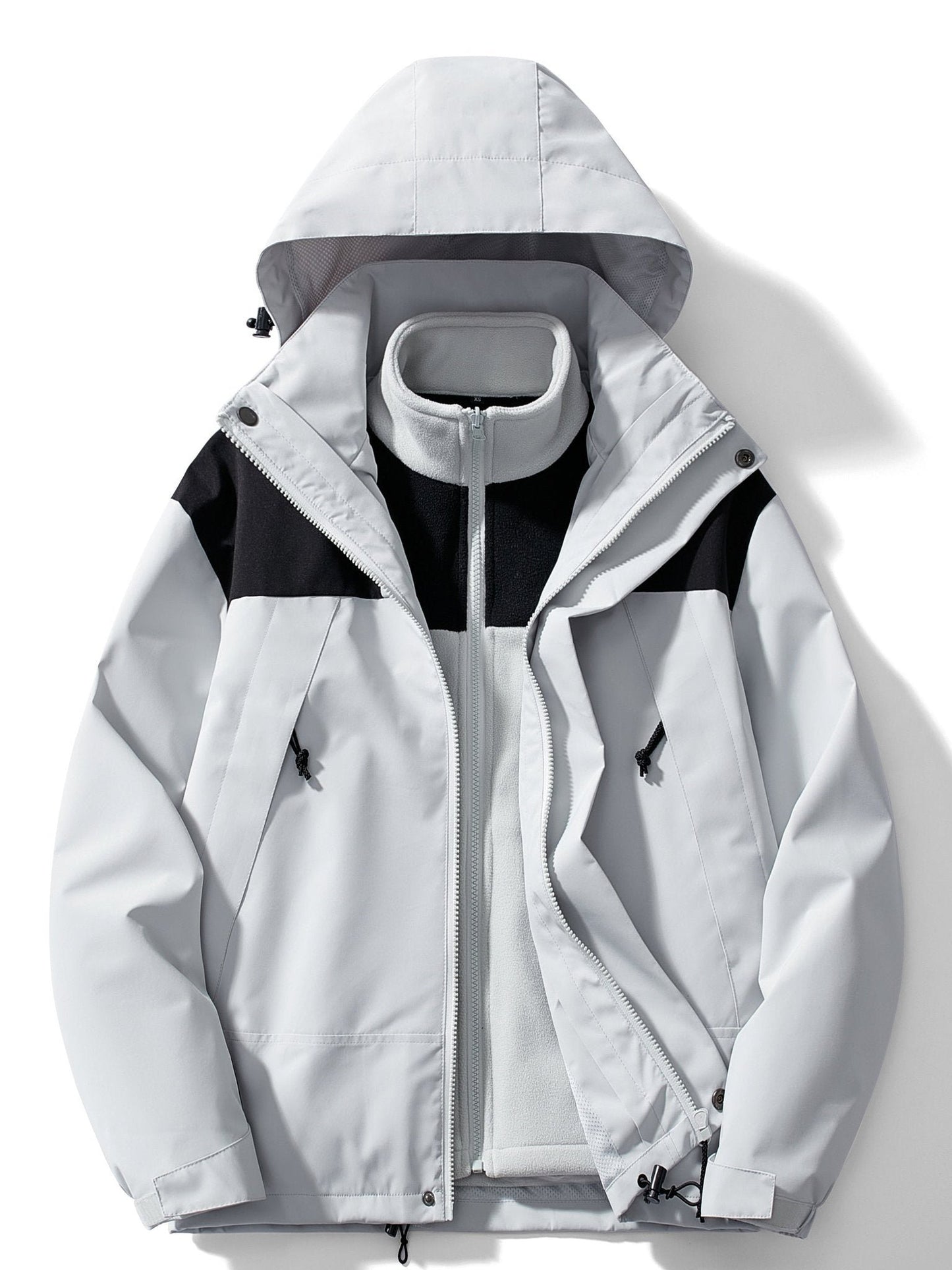 3-in-1 Fleece-Winterjacke mit Kapuze für Damen – Bild 12 von 15