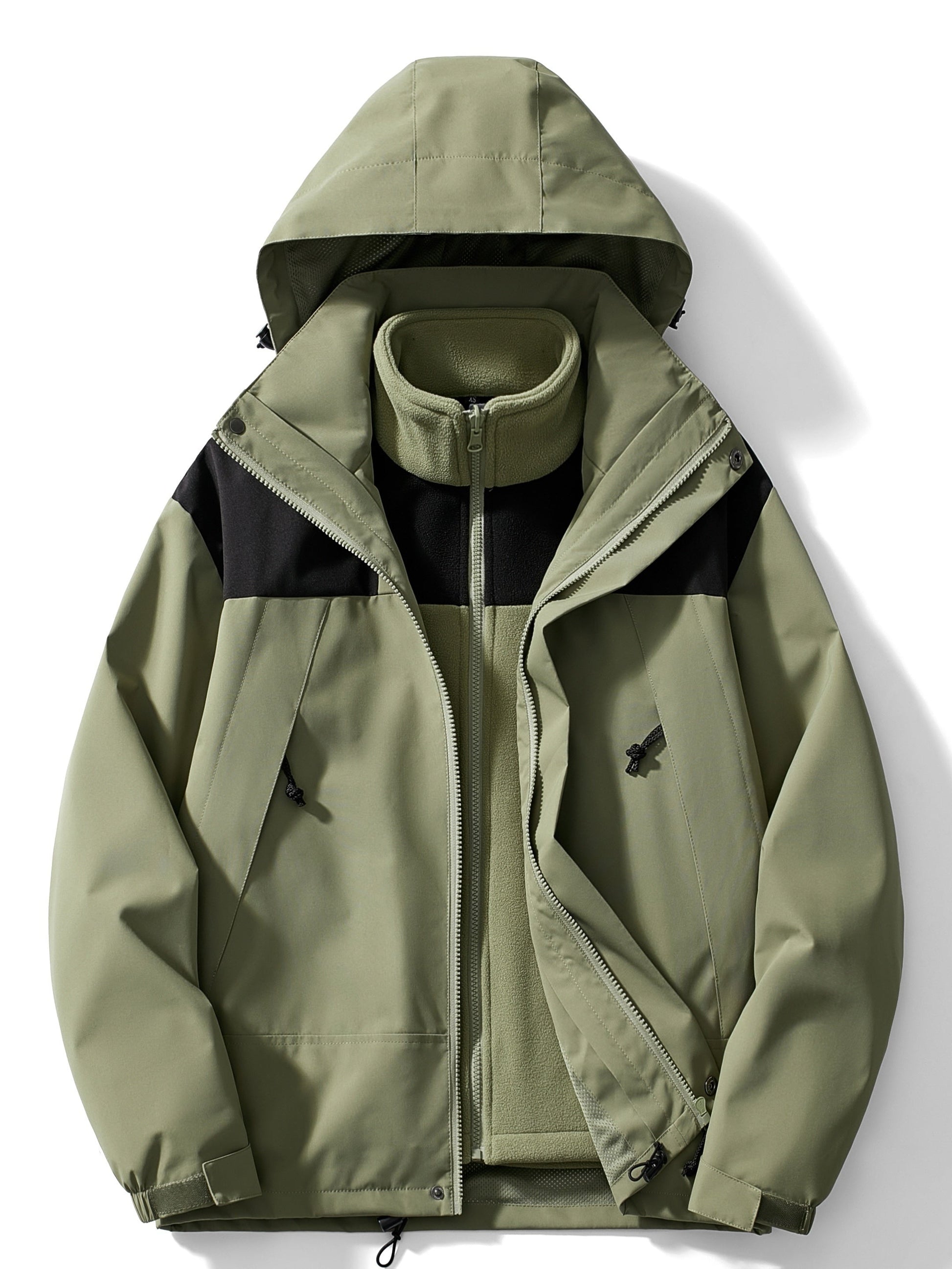 3-in-1 Fleece-Winterjacke mit Kapuze für Damen – Bild 10 von 15