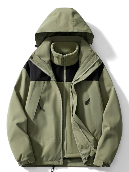 3-in-1 Fleece-Winterjacke mit Kapuze für Damen – Bild 10 von 15