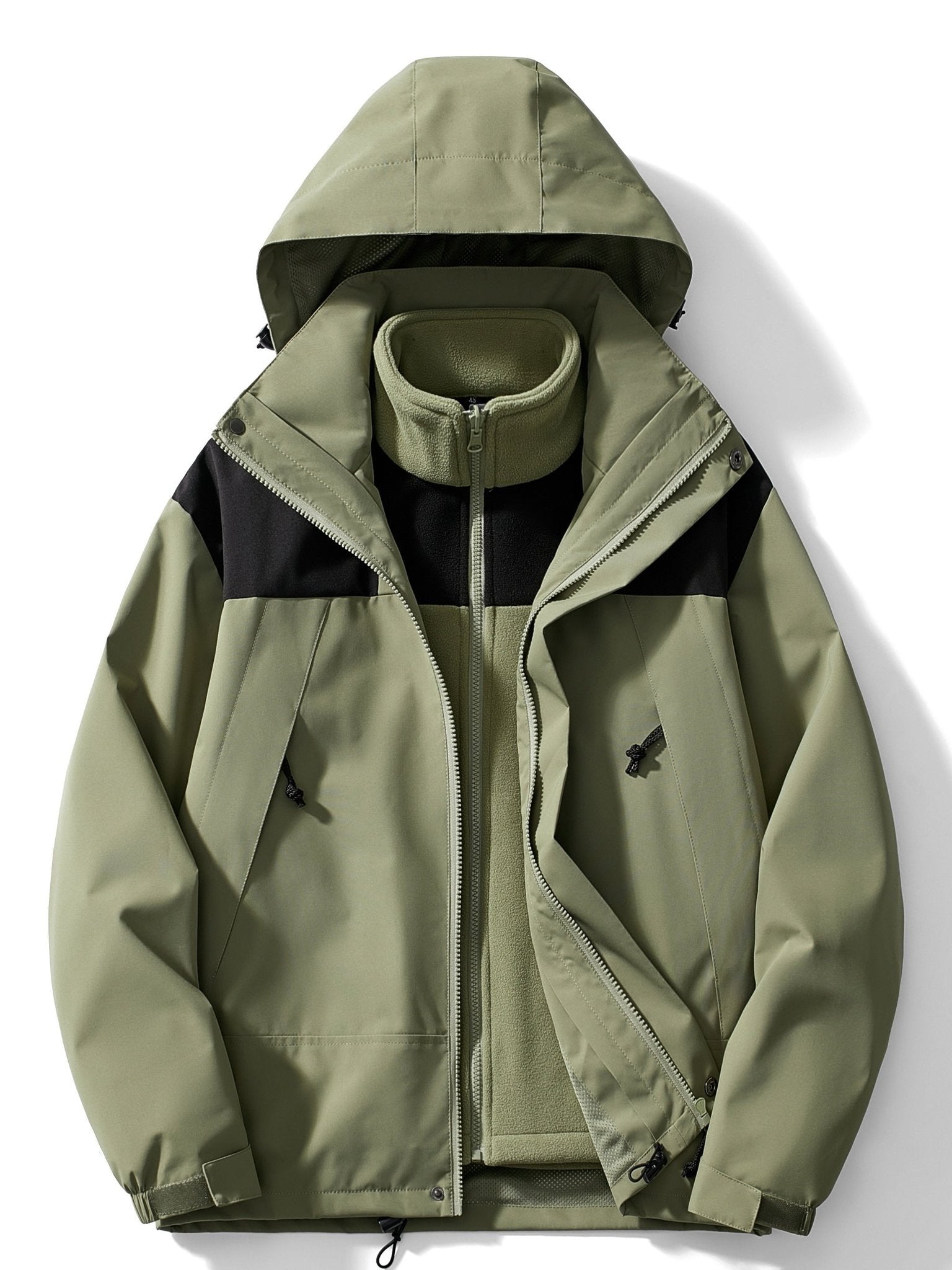 3-in-1 Fleece-Winterjacke mit Kapuze für Damen – Bild 10 von 15