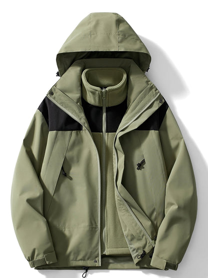 3-in-1 Fleece-Winterjacke mit Kapuze für Damen – Bild 10 von 15