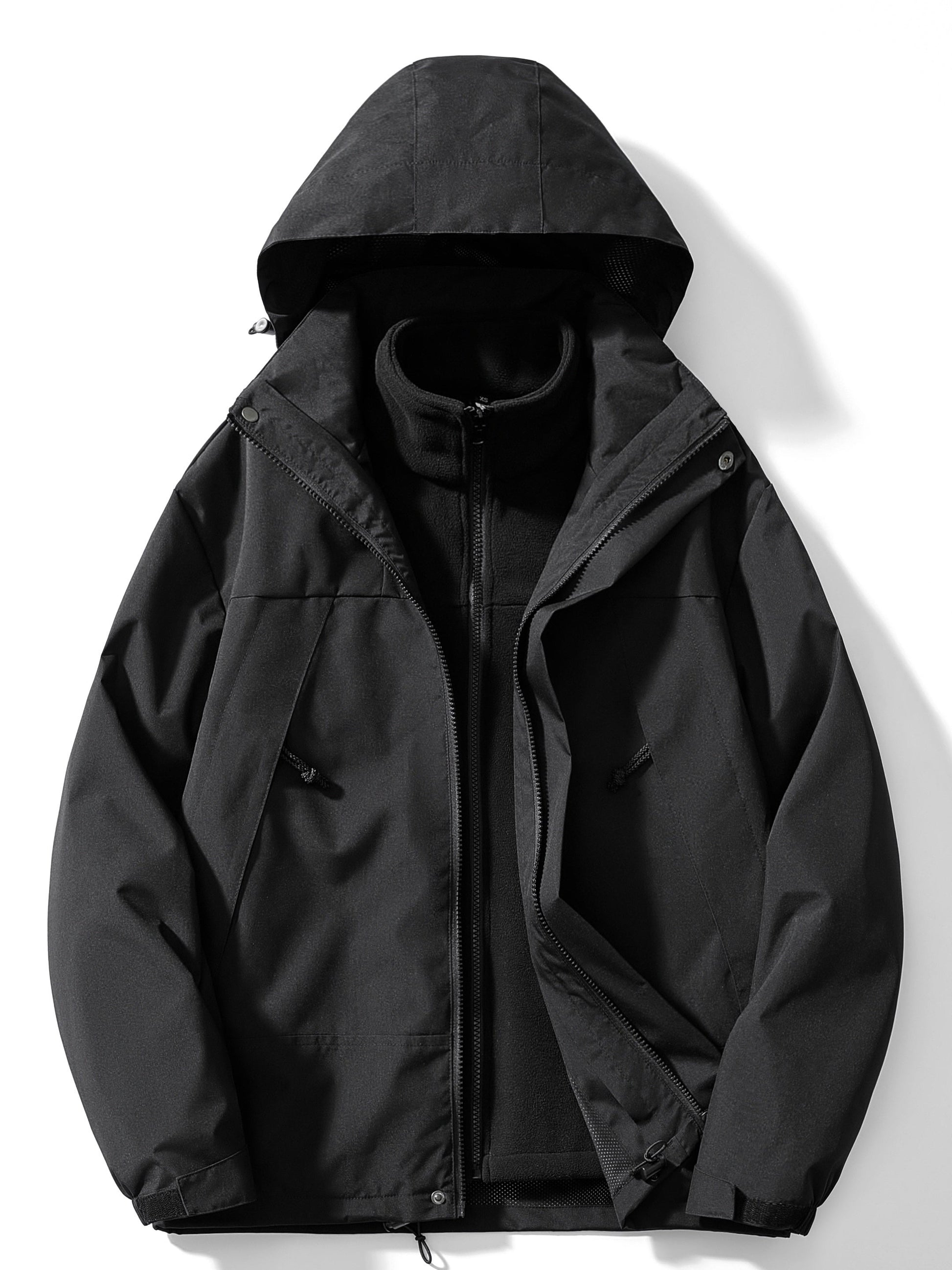 3-in-1 Fleece-Winterjacke mit Kapuze für Damen – Bild 11 von 15